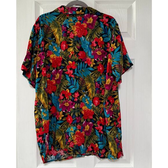 Bentley Women's Floral Button Down Short Sleeve Top Size 20W - Picture 12 of 16
